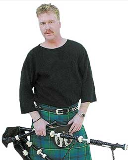 Johnny Bagpipes Johnston musical comedian